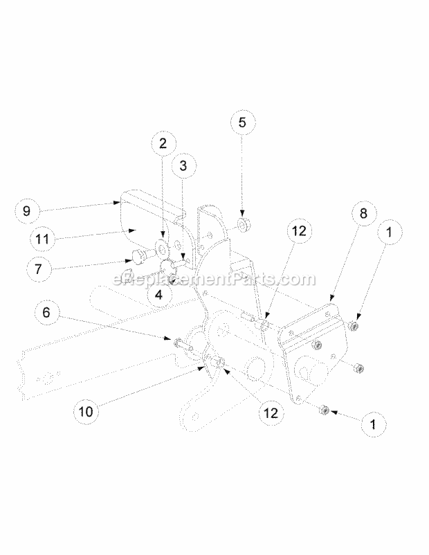 Foot Pedal Deck Lift (Optional) Diagram and Parts List for M50-KHS 53BB5BBP750-23HP-OHV Cub Cadet Lawn Tractor